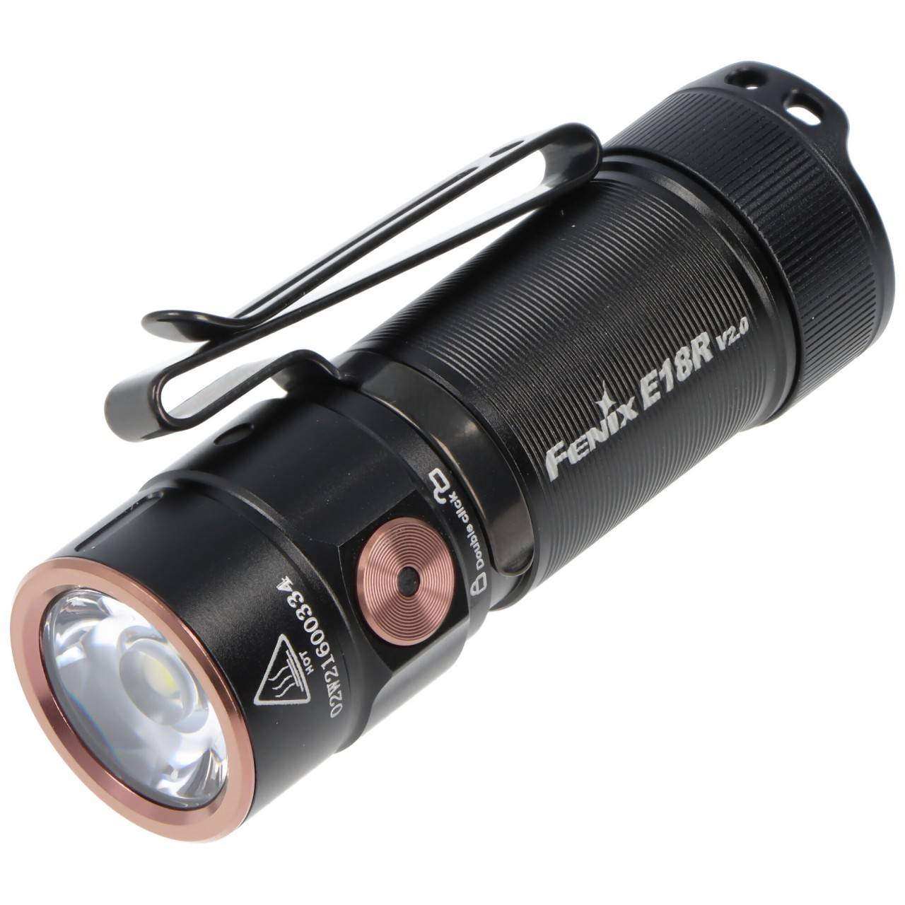 Lampe de poche LED Fenix E18R V2.0, maximum 1200 lumens, ultra-compacte et légère, avec batterie Fenix ARB-L16-700P-2