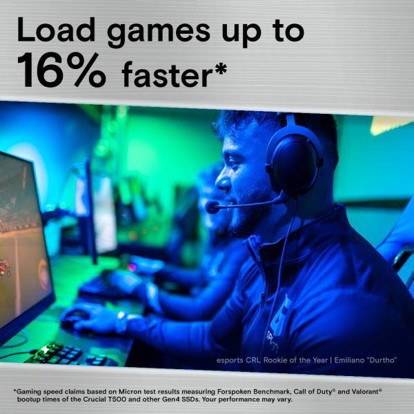 Crucial T500, 1 To, M.2, 7300 Mo/s-2