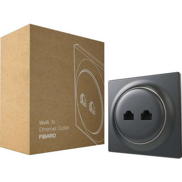 Prise murale 2 ports Ethernet Walli - FGWEEU-021-8 - Fibaro