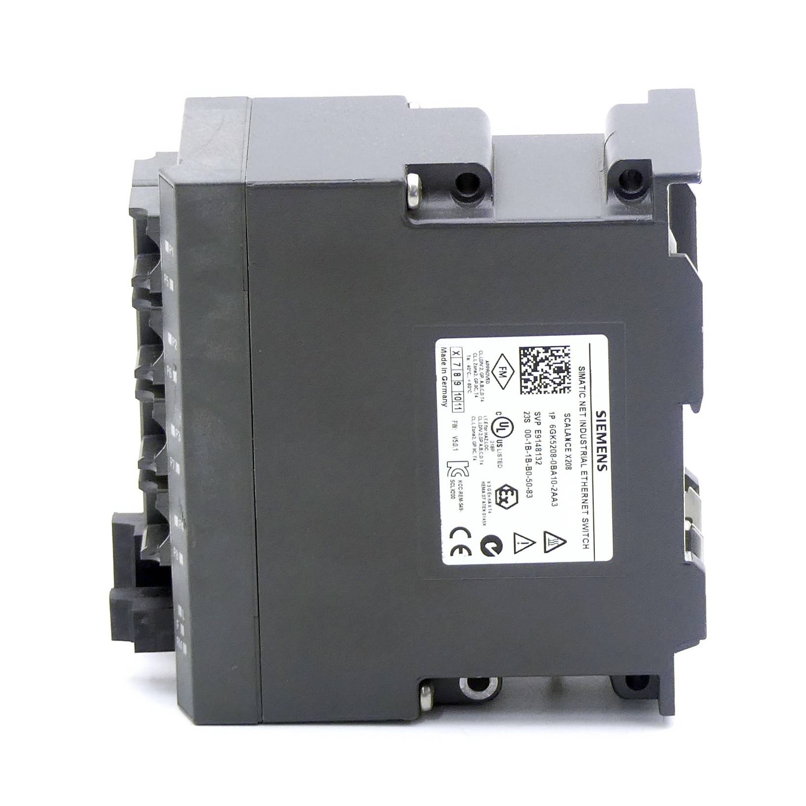 Siemens 6GK5208-0BA10-2AA3 - SCALANCE X208, commutateur IE administrable, 8x 10/100 Mbit/s-3