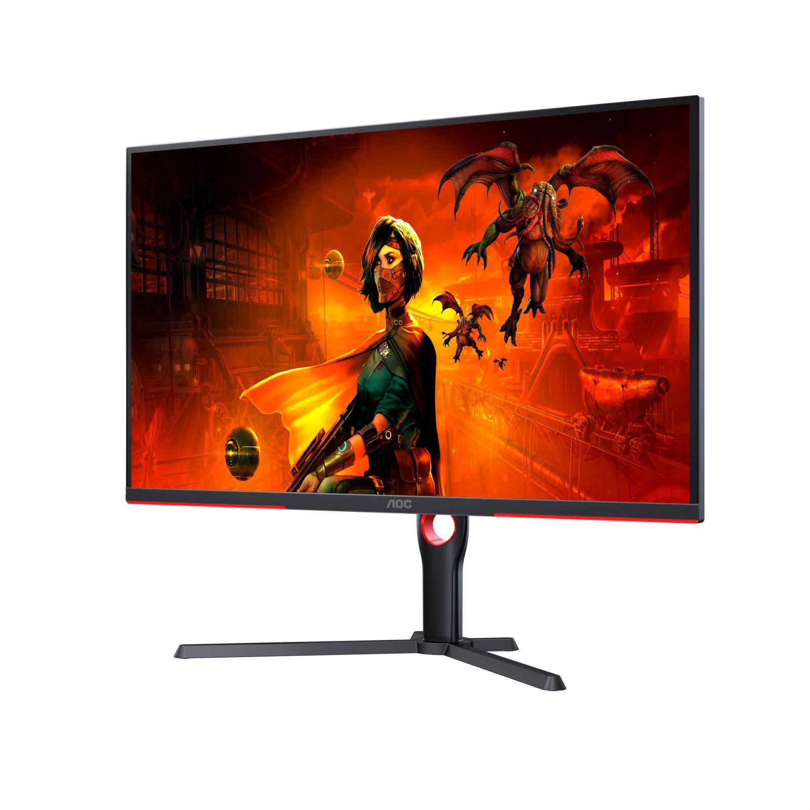 AOC G3 U32G3X/BK, 80 cm (31.5"), 3840 x 2160 pixels, 4K Ultra HD, LED, 1 ms, Noir, Rouge-4