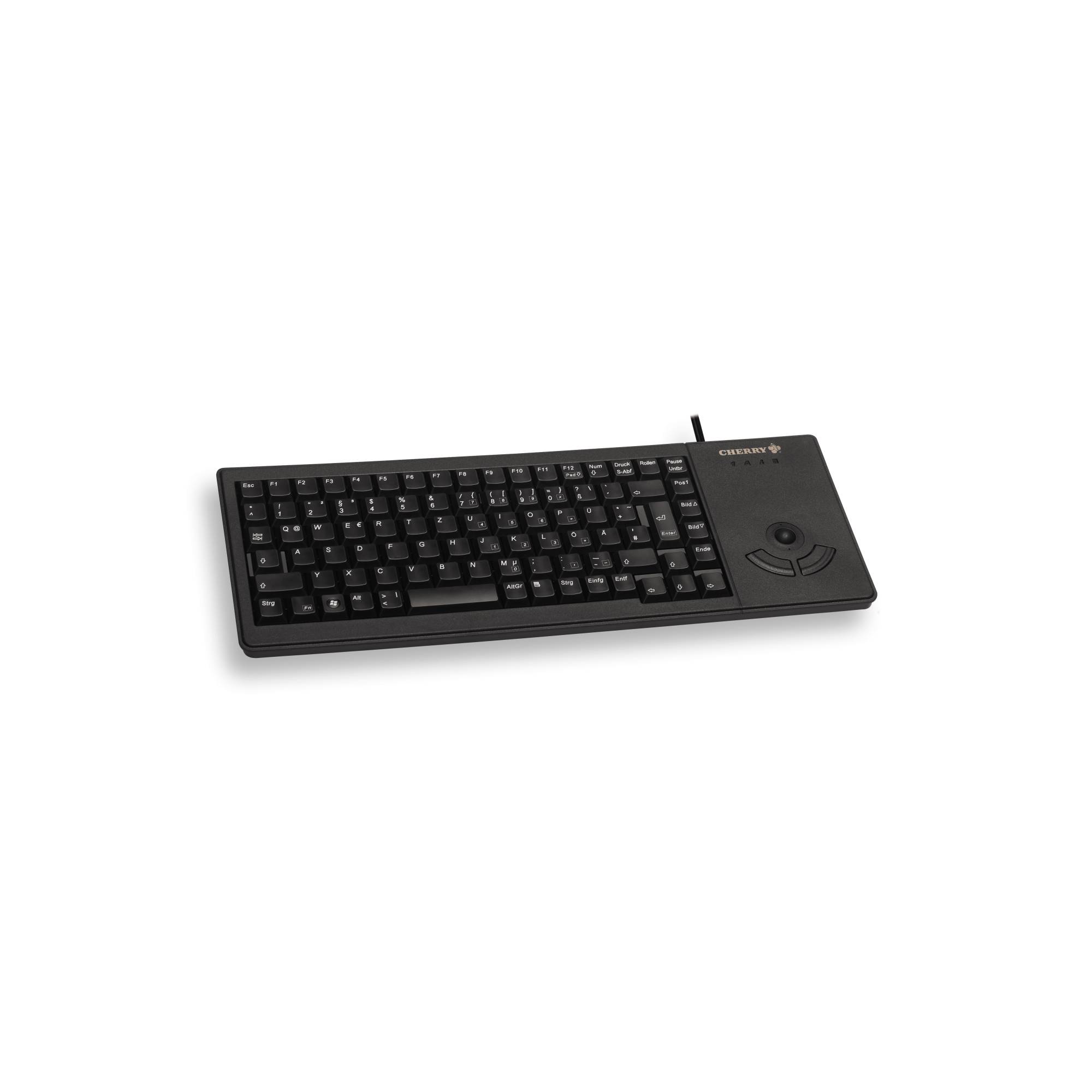 Cherry clavier miniature + trackball azerty usb noir +2 win-0