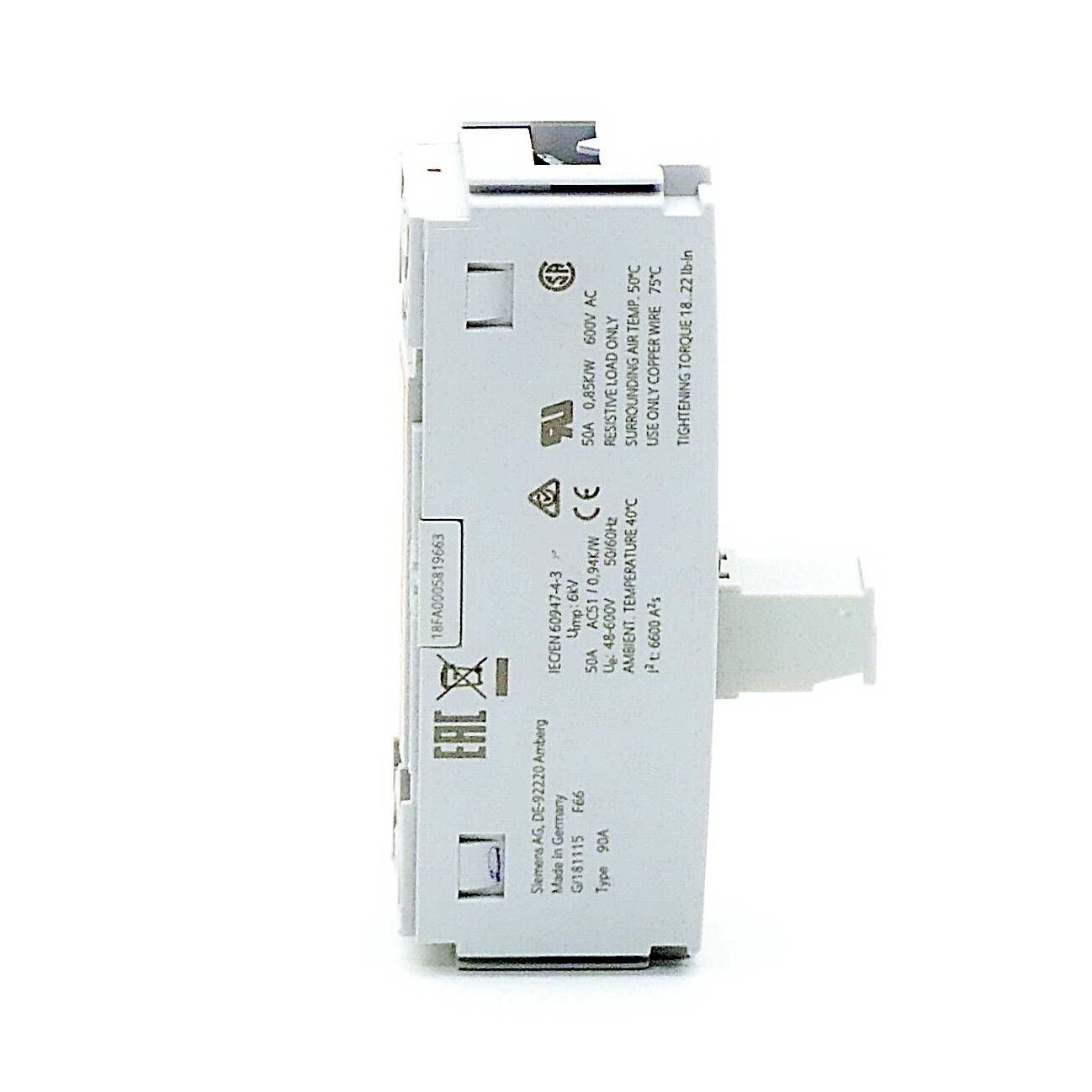 Siemens Relais à semi-conducteurs 3RF21901AA45 90 A Tension de contact (max.): 600 V/AC 1 pc(s)-3