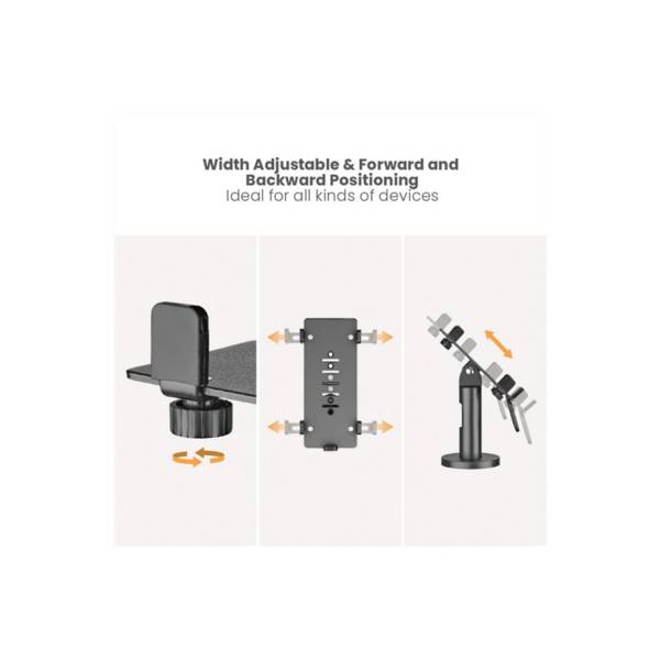 <br>  Roline<br>  <br>  <br>  Support de smartphone pour bras porte-écrans<br>  1 Écran(s)<br>  <br>  noir<br>  <br>