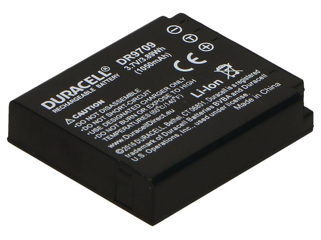 Duracell CGA-S005 Batterie pour appareil photo Remplace l'accu d'origine CGA-S005, DB-60, NP-70, CGA-S005E, IA-BH125C 3.-3