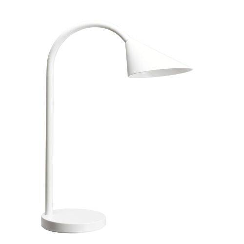Lampe de bureau Led intégrée Olson - Unilux - 7,4 W - Bras flexible - blanc-0