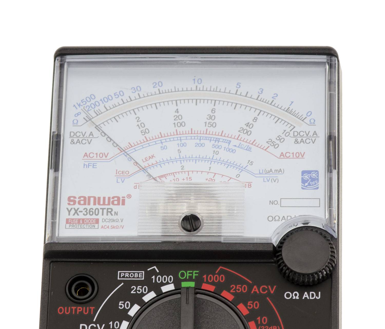 Multimètre analogique, mesure AC DC intensité continuité résistance-1