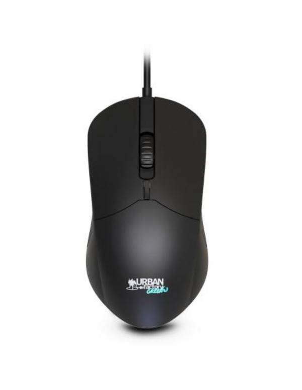 Urban Factory GWM01UF, Ambidextre, Optique, USB Type-A, 1200 DPI, Noir