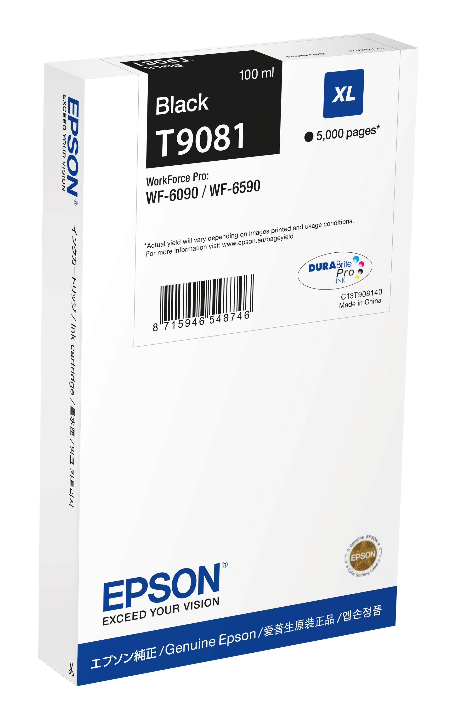 EPSON 6LB WF-6xxx Ink Cartridge Black XL-0
