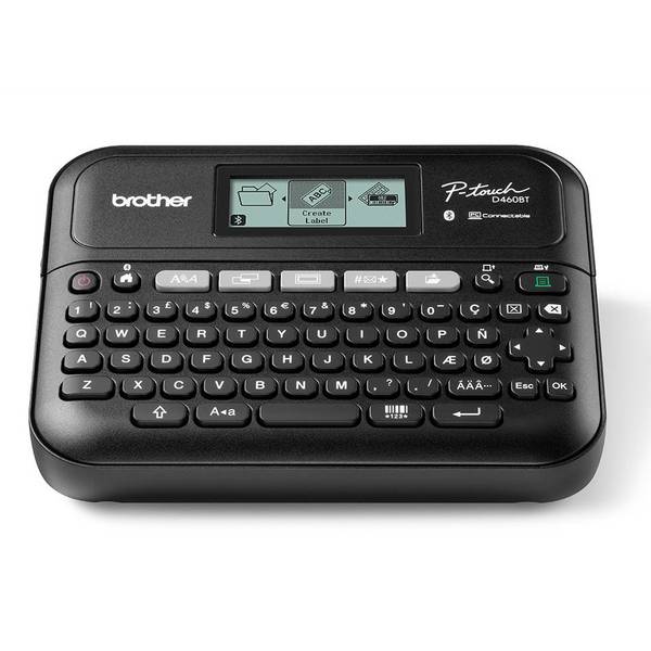 BROTHER PT-D460BTVP Etiqueteuse professionnelle Bluetooth 18mm avec mallette de transport adaptateur secteur un ruban TZ
