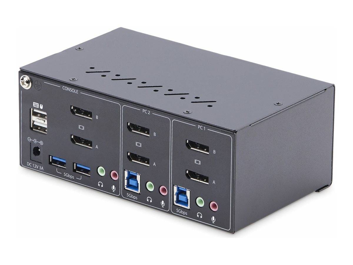 2-Port Dual-DisplayPort KVM Switch 4K-3