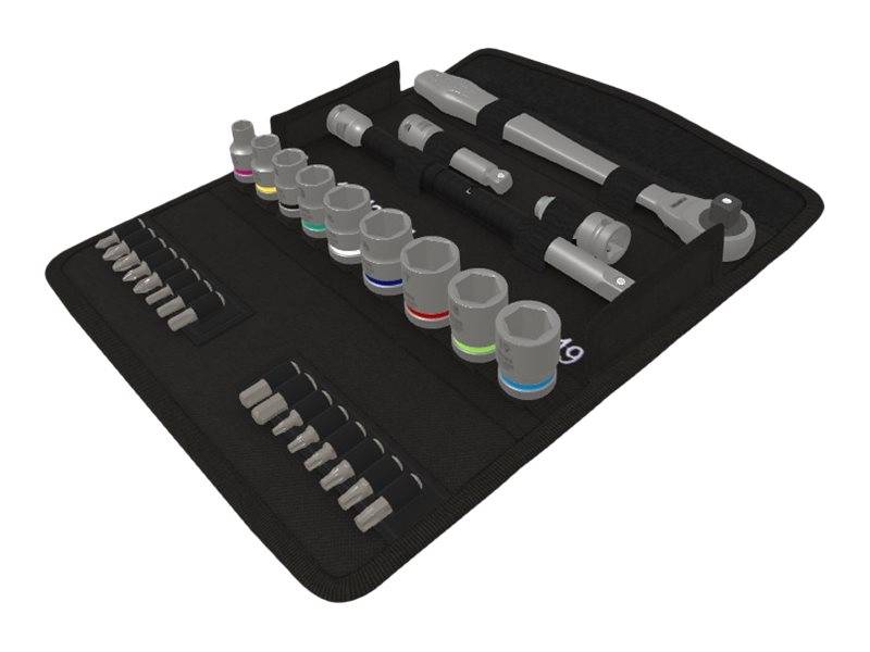 Wera Zyklop Metal 8100 SB 8 Jeu de clés à douille métrique 3/8" (10 mm) 29 pièces 05004048001