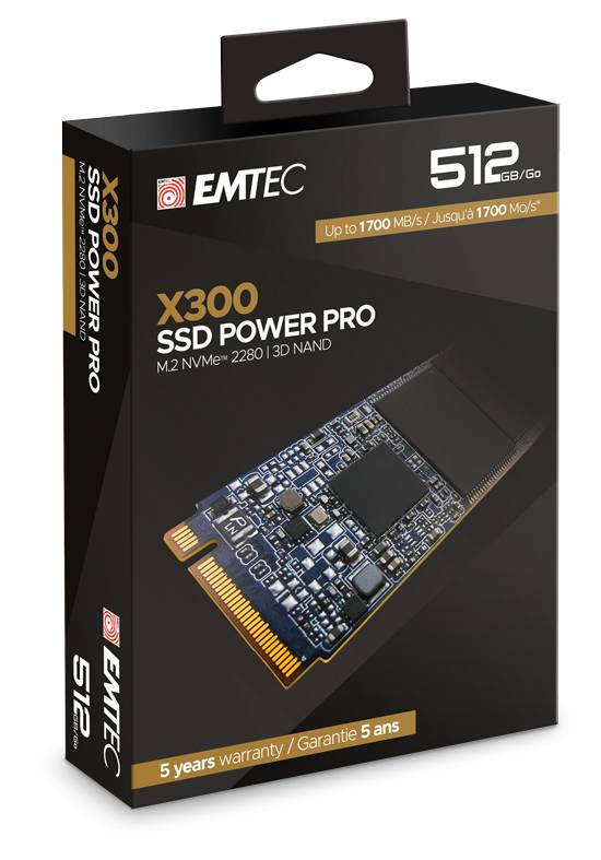 Emtec X300, 512 Go, M.2, 1700 Mo/s-4