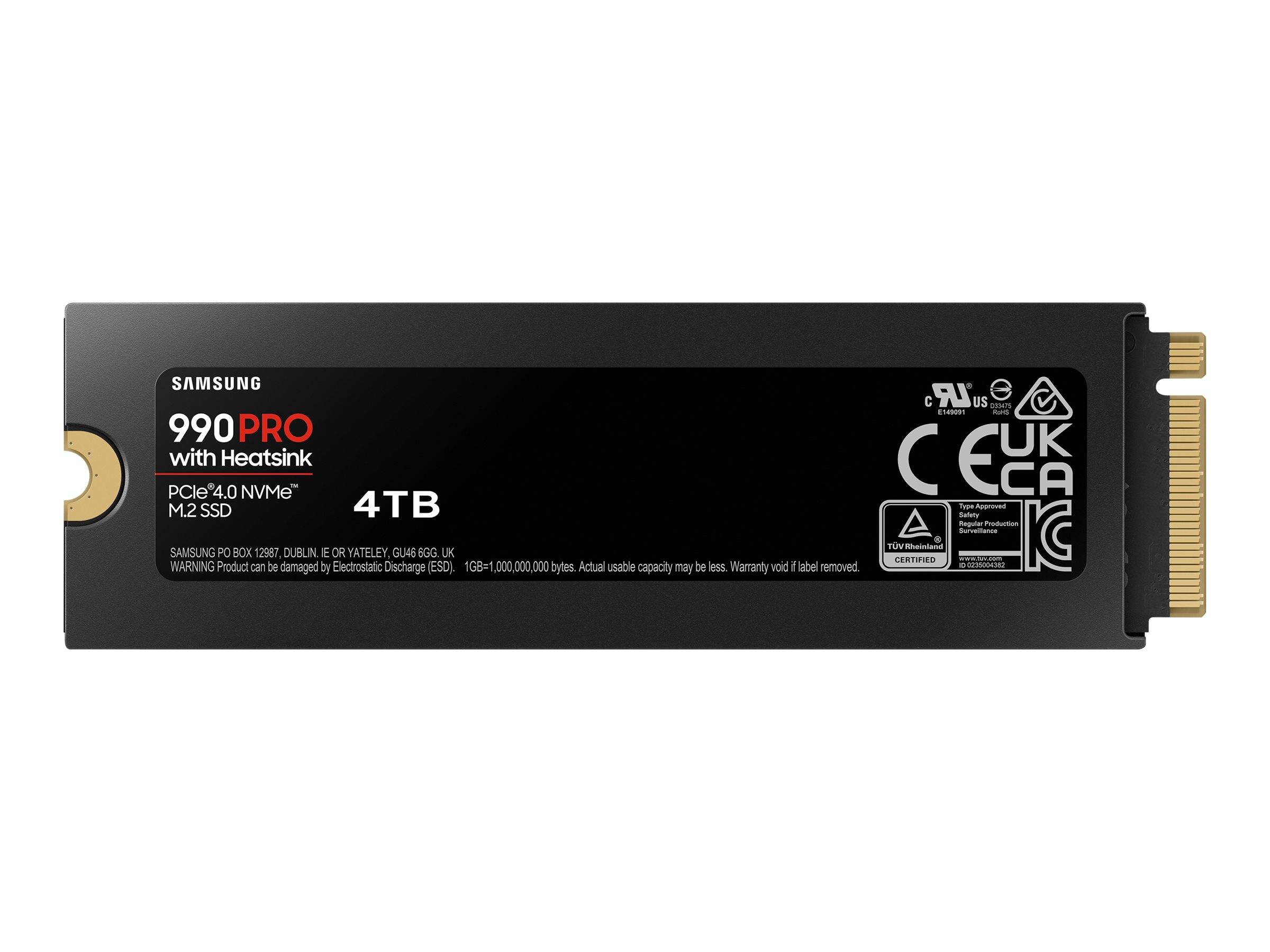 Samsung MZ-V9P4T0GW 4 To 990 Pro M2 SSD 7450 Mo/s Lecture 6900 Mo/s Écriture-0