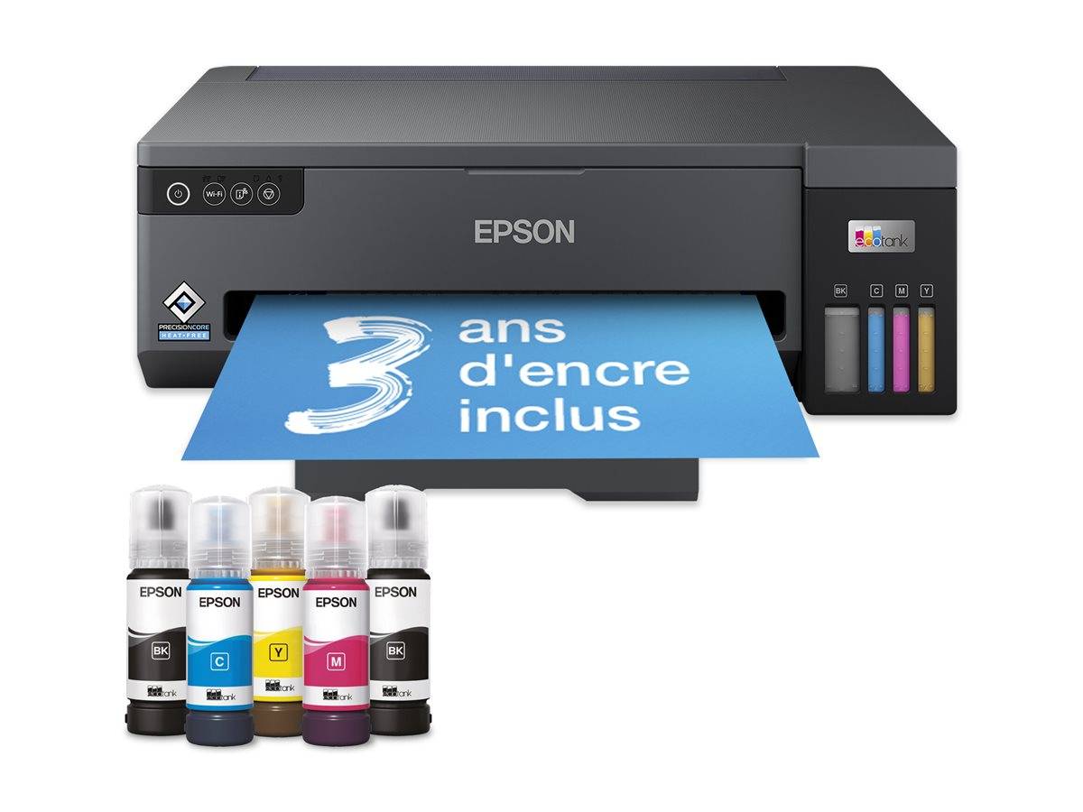 EPSON EcoTank ET-14100 Printer colour inkjet ITS A3 4800x1200dpi 15ppm mono 8ppm colour 100sheets USB Wi-Fi Black-1