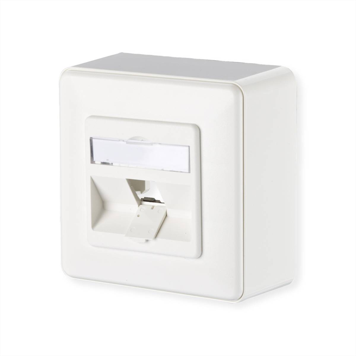 Metz Connect Prise réseau montage apparent (en saillie) non équipé 1 port blanc pur (RAL 9010)-1