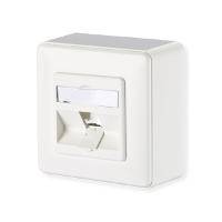 Metz Connect Prise réseau montage apparent (en saillie) non équipé 1 port blanc pur (RAL 9010)-2