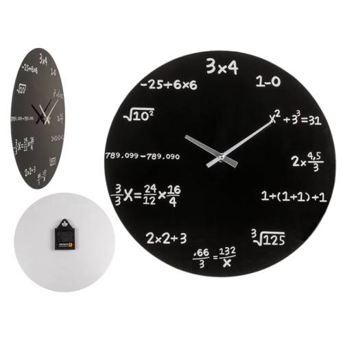 Horloge en verre MATHEMATIC 35 cm-3