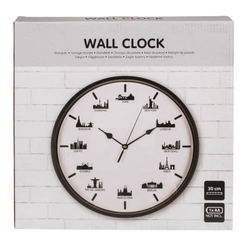 Horloge design Villes du Monde 30 cm-2