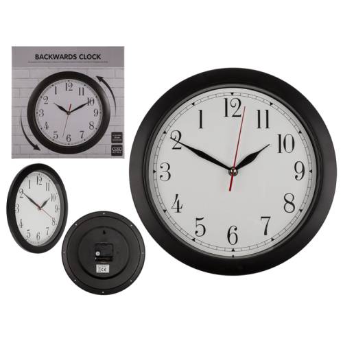 Horloge inversée BACKTIME 30 cm-1