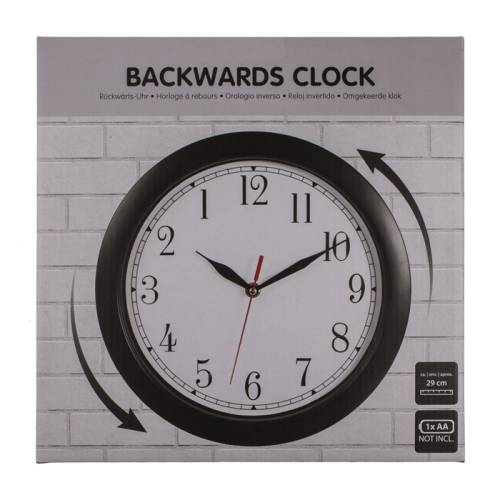 Horloge inversée BACKTIME 30 cm-2