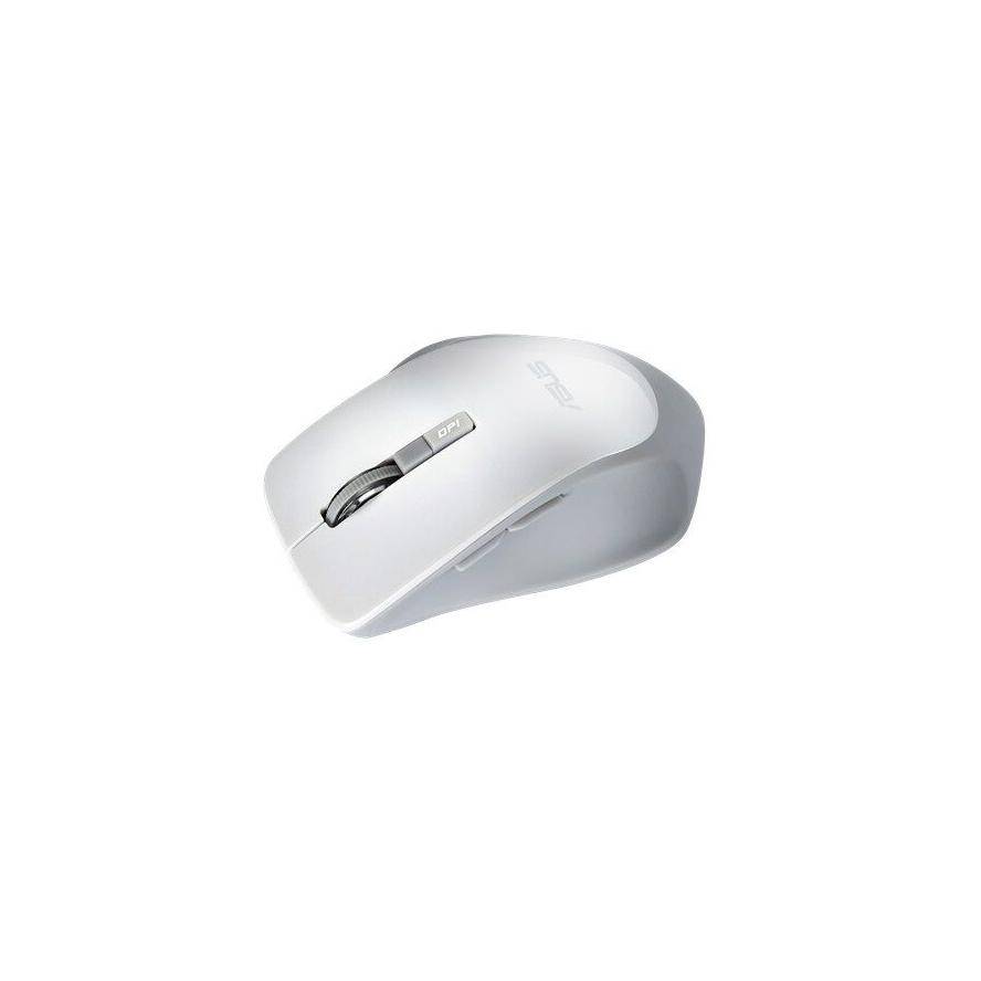 ASUS WT425, Droitier, Optique, RF sans fil, 1600 DPI, Perle, Blanc-0