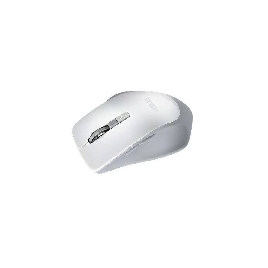 ASUS WT425, Droitier, Optique, RF sans fil, 1600 DPI, Perle, Blanc-1