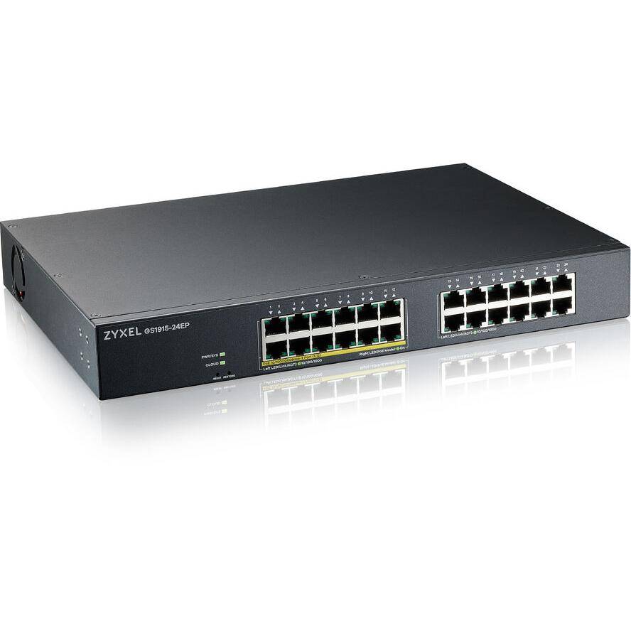 Zyxel GS1915-24EP, Géré, L2, Gigabit Ethernet (10/100/1000), Connexion Ethernet, supportant l'alimentation via ce port (-2