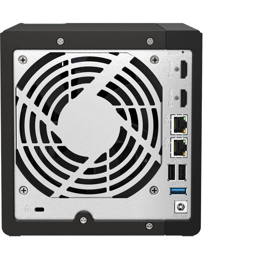 QNAP TS-453E-8G 4-bay desktop NAS Intel Celeron J6412 4C 2.0GHz burst 2.6GHz onboard 8Go RAM 2xHDMI 1.4b 2xM.2 2280 PCIe-3