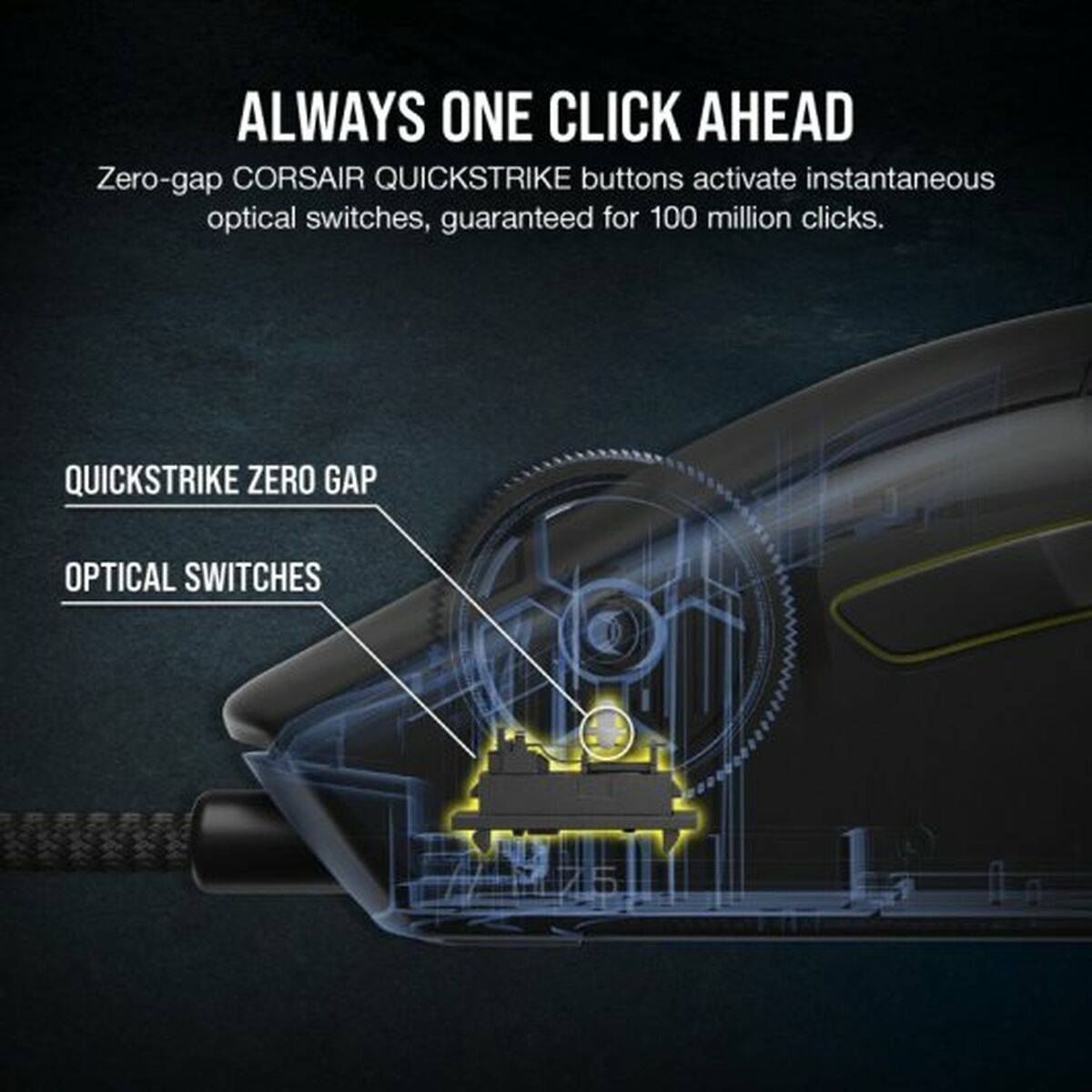 Corsair M75 Lightweight RGB, Optique, USB Type-A, 26000 DPI, Noir-4