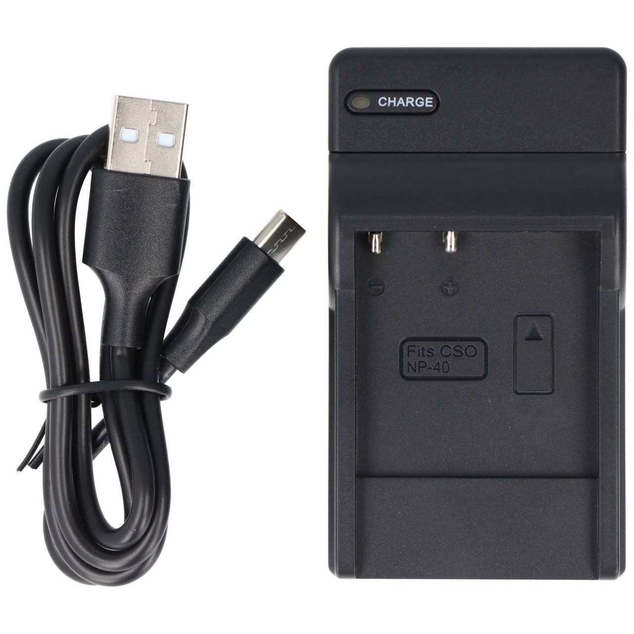 Chargeur de batterie adapté pour Casio NP-40, Pentax LB-060, Casio EX-Z30, Casio EX-Z400, chargeur USB avec...-2