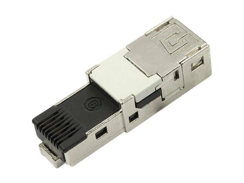 STX V1 RJ45-Insert mâle Cat.6 Telegärtner 100007454 RJ45 mâle, droit Pôle: 8P8C argent (métallisé) 1 pc(s)-0