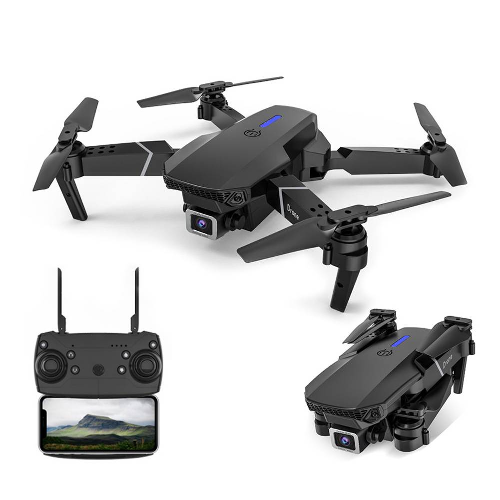 Mini Drone 4K Pliable Avec Double Caméra Et Contrôle À Distance Pour Vol Stable Et Images HD + 2 Batteries YONIS-0