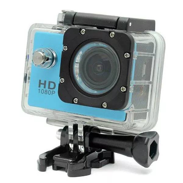 Camera Embarquée Sport LCD Caisson Étanche Waterproof 12 Mp Full HD 1080P Bleu YONIS-0