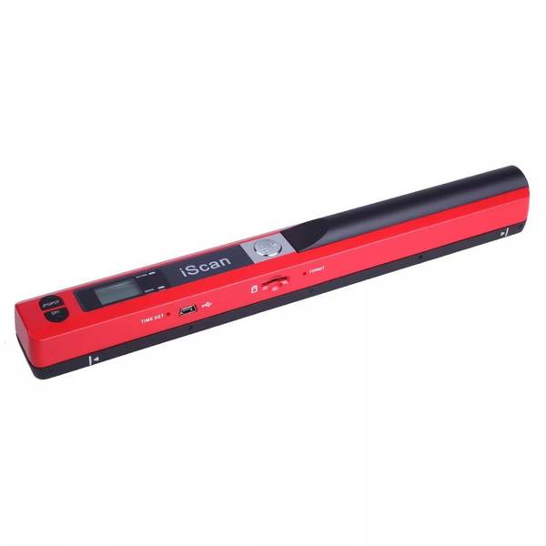 Scanner À Plat Portable Windows Mac Os Scanneur A4 LED Pdf Jpg Tf USB 2.0 Rouge + SD 8Go YONIS