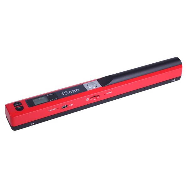 Scanner À Plat Portable Windows Mac Os Scanneur A4 LED Pdf Jpg Tf USB 2.0 Rouge YONIS