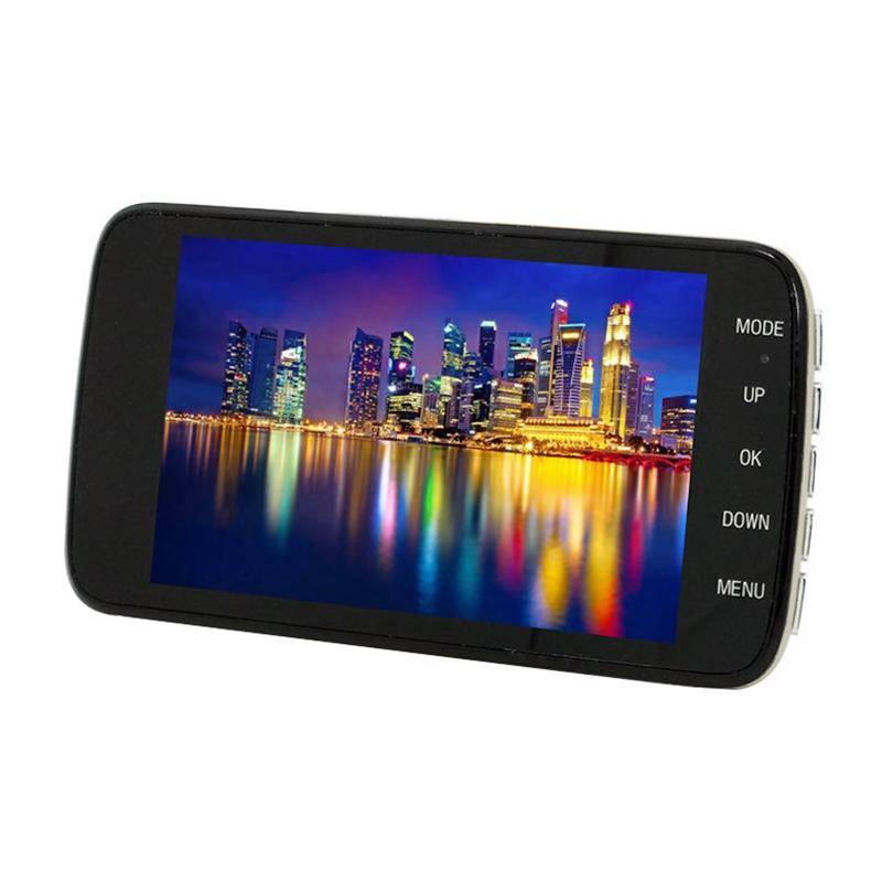 Dashcam 4 Pouces HD 1080P Vision Nocturne Enregistrement Double Intelligent Pour Voiture + SD 16Go YONIS-1