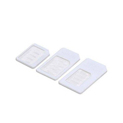 Lot Adaptateurs Carte Sim Change Nano Sim Ou Micro Sim En Sim Ou Micro Sim Blanc YONIS-2