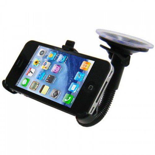 Support Iphone 4 4S Orientable Ventouse Succion Puissante Pare-Brise Auto Noir YONIS-1