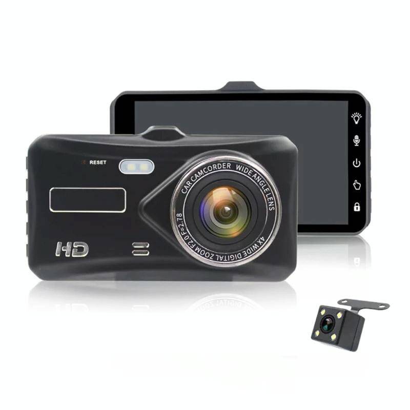 Dashcam 4 Pouces Caméra Voiture + Recul Aide au Stationnement HDR + SD 16Go YONIS-0