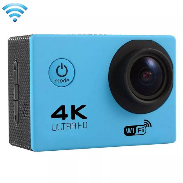 Caméra Étanche 4K Sport Ecran LCD 2' Pouces Option Slow Motion Wi-Fi HDMI Bleu + SD 64Go YONIS
