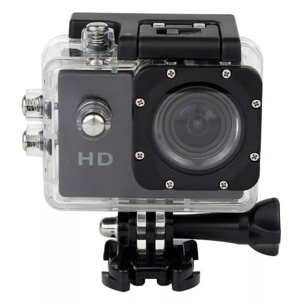Mini Caméra Sport HD 1080P Étanche 30M Écran 1.5'' Photos Vidéo Angle 140° Noir YONIS-0