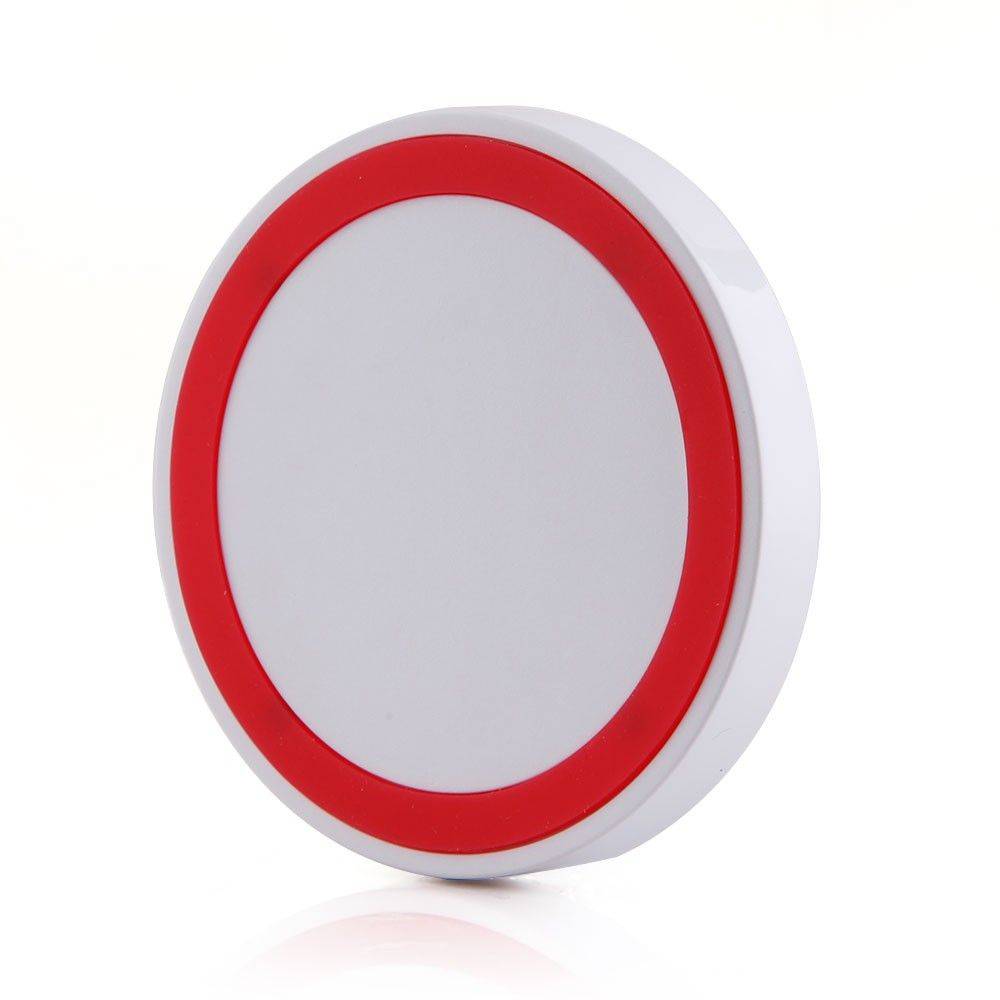 Station de Recharge Universelle Sans Fil Chargeur Qi À Induction Blanc Et Rouge YONIS-0