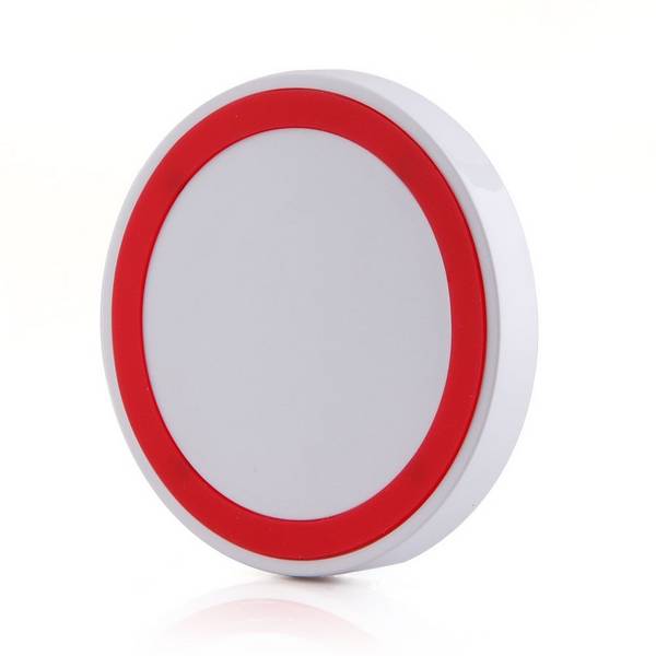 Station de Recharge Universelle Sans Fil Chargeur Qi À Induction Blanc Et Rouge YONIS