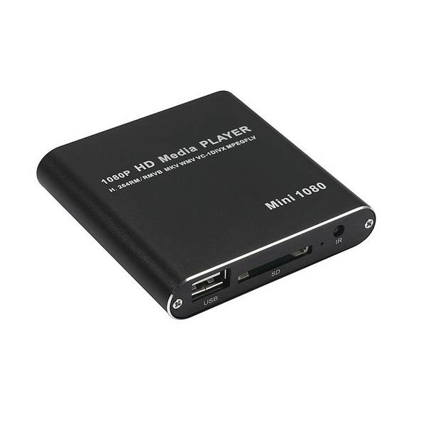 Media Center Lecteur Tout Format Full HD 1080P Disque Dur Carte SD Et Clé USB + SD 32Go YONIS