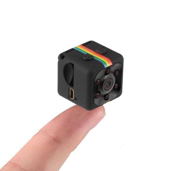 Mini Caméra HD Sport Sans Fil Détection Mouvement Infrarouge Carte Tf Noire