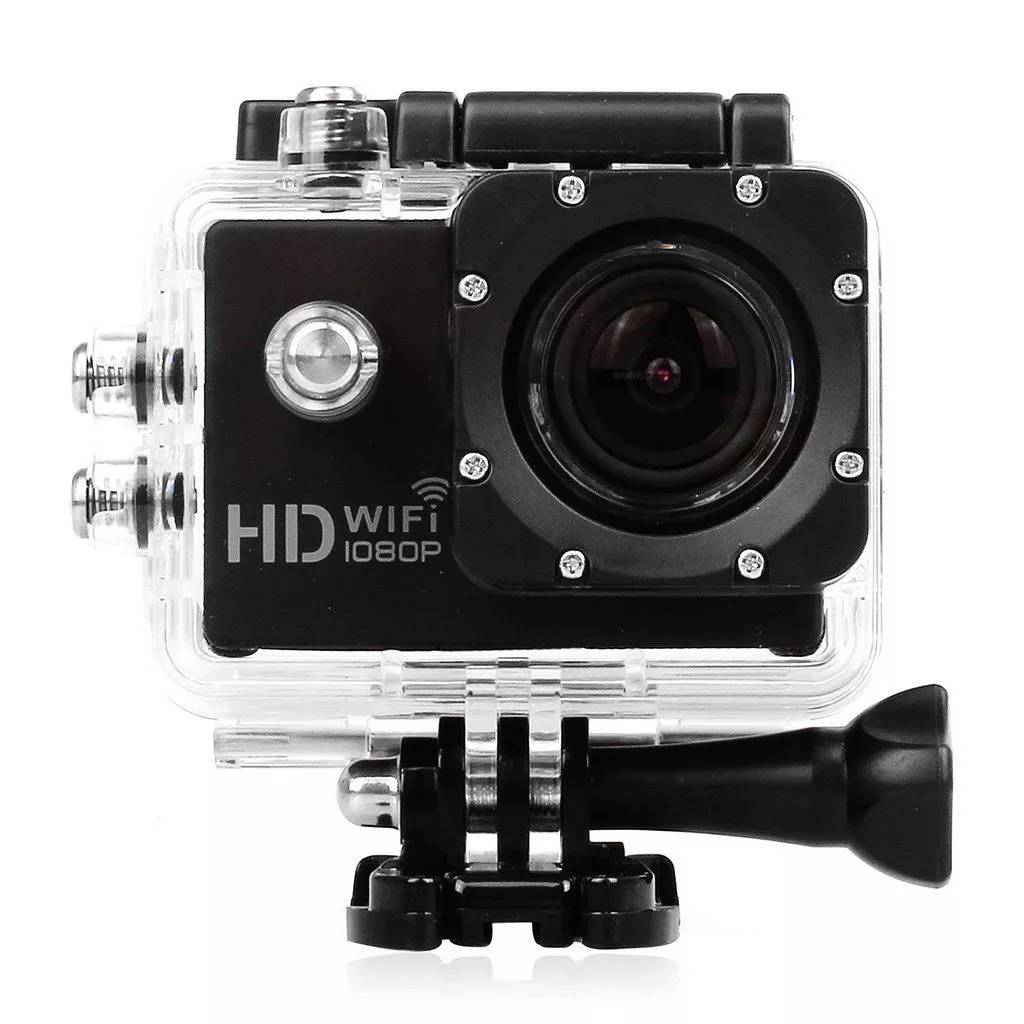 Caméra Wifi Sport Embarquée Plongée Caisson Caméscope 12Mp Full HD 1080P Noir + SD 16Go YONIS-0
