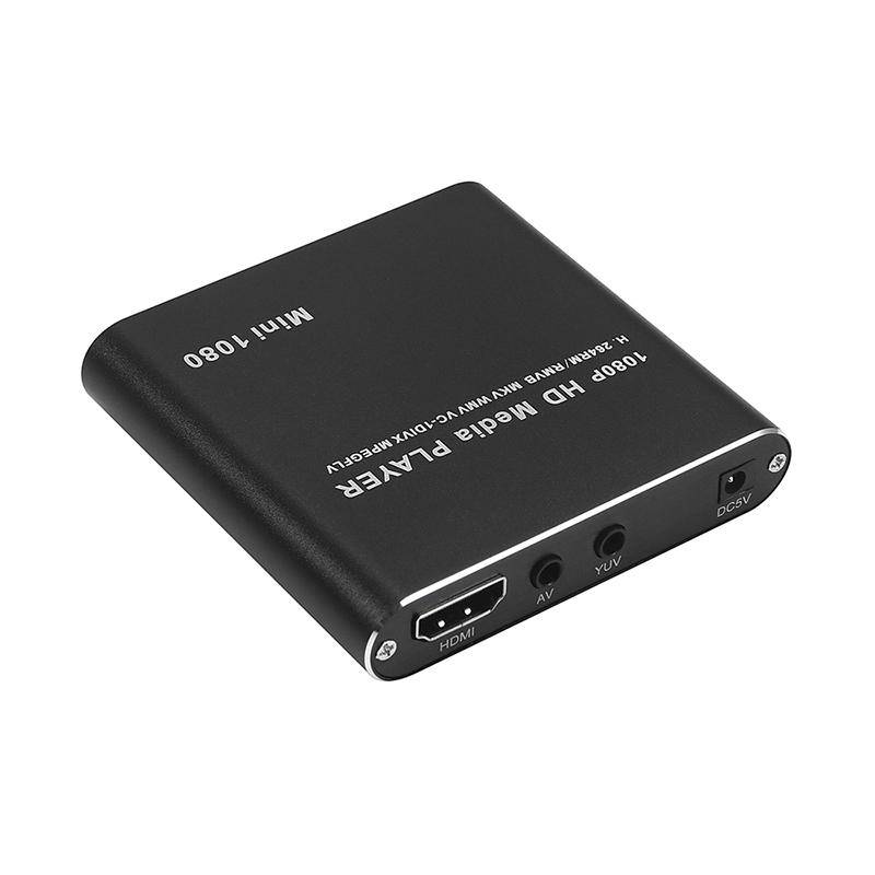 Boitier Passerelle Multimédia Miniature 1080P HDMI USB Lecteur Carte SD Dd Noire - Yonis-1