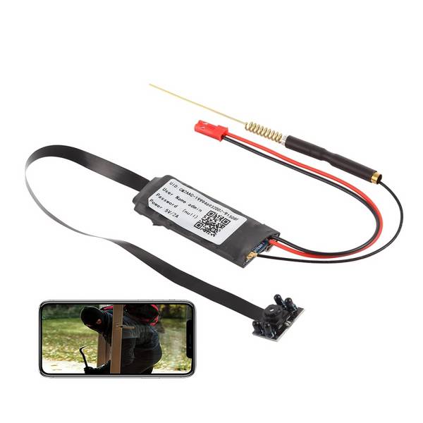 Mini Caméra de Surveillance FHD DVr Android iOs Wifi Vision Nocturne Noir + SD 16Go YONIS
