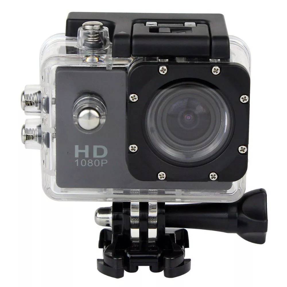 Caméra Sport Étanche 30 Mètres Caméra Waterproof Action Full HD 1080P 12Mp Noir + SD 16Go YONIS-0